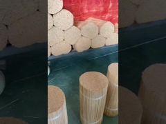 Отрезание головок бамбуковых палочек