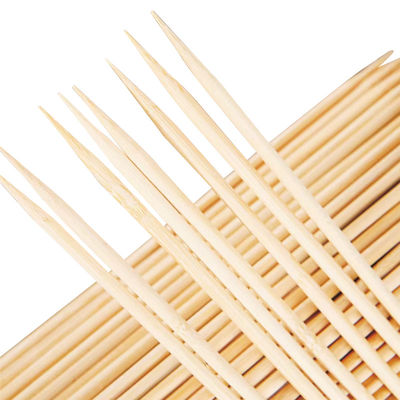 Easy Cleaning Disposable Bamboo Skewers Natural Colour With Customizable Packaging (Легко очищаемые одноразовые бамбуковые скеверы)