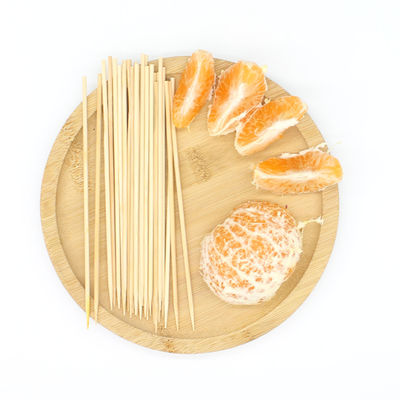 Easy Cleaning Disposable Bamboo Skewers Natural Colour With Customizable Packaging (Легко очищаемые одноразовые бамбуковые скеверы)