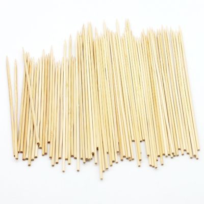Easy Cleaning Disposable Bamboo Skewers Natural Colour With Customizable Packaging (Легко очищаемые одноразовые бамбуковые скеверы)