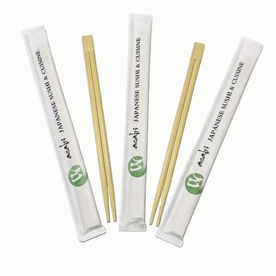 Eco-friendly 21cm&23cm Wholesale Bamboo Wood Chopstick Custom Disposable Bamboo Chopsticks Bamboo Twin Chopsticks