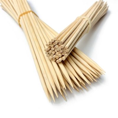 Различные размеры, прямые поставки с фабрики, натуральные высококачественные палочки для шашлыка из бамбука для барбекю